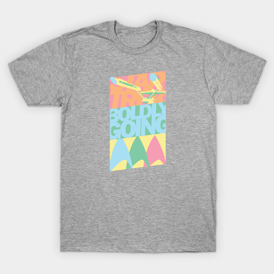 Boldly Go... in pastel - Star Trek - T-Shirt