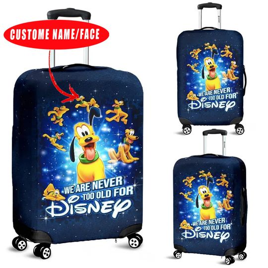 Disney Suitcase Cover,Minnie Mouse Adventure Awaits Luggage Cover,Personalized Name Luggage Cover