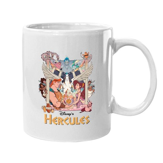 Vintage 90's Disney Hercules Mugs, Retro Hercules 1997 Mugs, Magic Kingdom Mugs