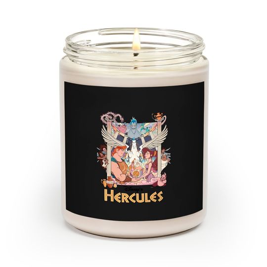 Vintage 90's Disney Hercules Scented Candles, Retro Hercules 1997 Scented Candles, Magic Kingdom Scented Candles