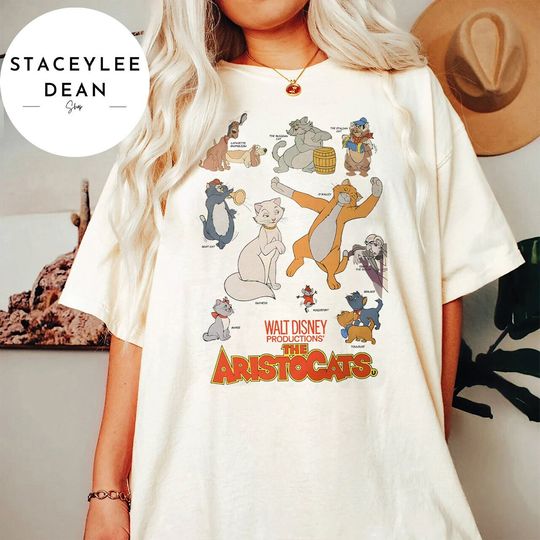 Vintage Disney The Aristocats Shirt, Disney Marie Cat Shirt