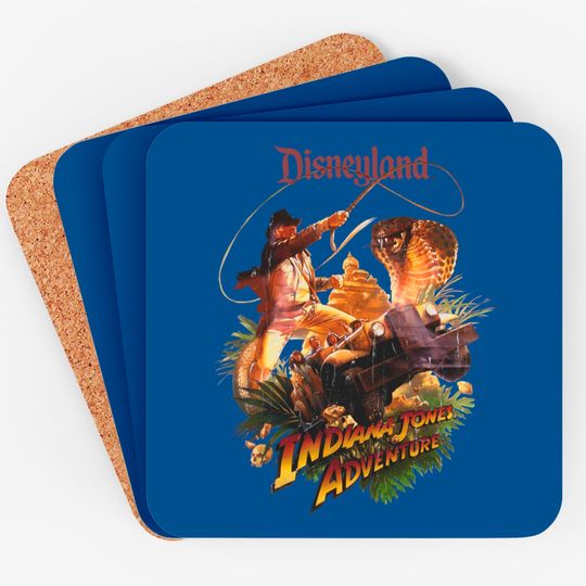 Indiana Jones Adventure Disneyland 1995 Comfort Colors Coasters,Indiana Jones Coasters