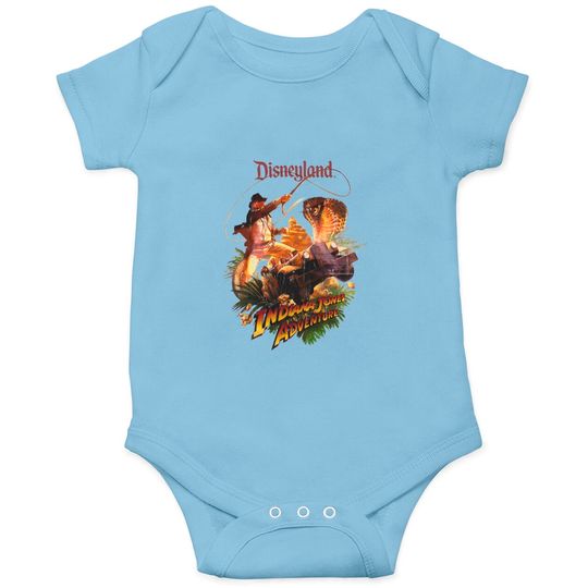 Indiana Jones Adventure Disneyland 1995 Comfort Colors Onesies,Indiana Jones Onesies