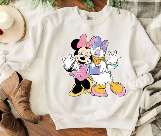 Retro Disney Minnie and Daisy Besties Shirts, Disney B.est Friends Shirt, Disneyland Family Matching Tee