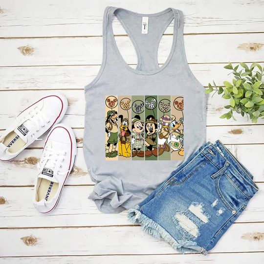 Animal Kingdom Tank, Mickey Safari Tank, Disney Animal Kingdom Tank, Disney Safari Trip Shirt