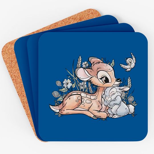 Vintage Disney Bambi Coasters, Disneyworld Coasters, Disneyland Coasters