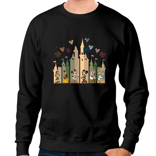 Disney Safari Castle Sweatshirts, Mickey Safari Friends Sweatshirts, Matching Squad Sweatshirts, Disney Family Vacation Sweatshirts