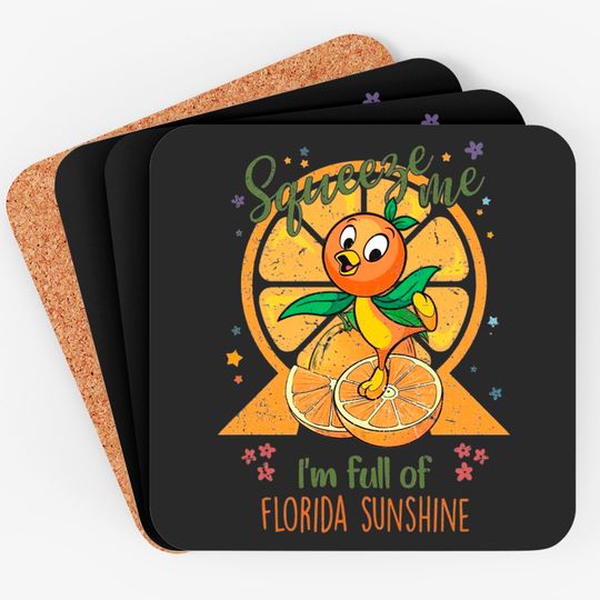 Vintage Disney Orange Bird Coasters, Disney Epcot Coasters, Floral Disney Epcot International Flower and Garden Festival 2023