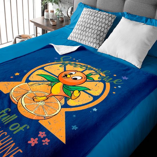 Vintage Disney Orange Bird Baby Blankets, Disney Epcot Baby Blankets, Floral Disney Epcot International Flower and Garden Festival 2023