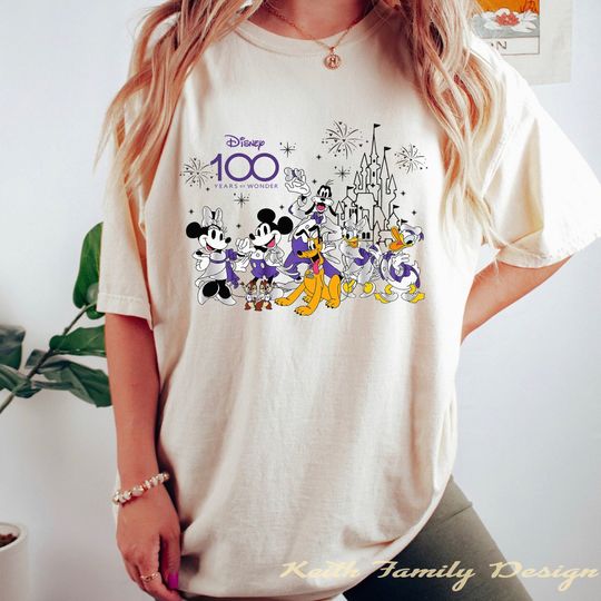 Disney 100 Years of Wonder  Shirt, Disney Trip Family Shirt, Disney Friends Shirt, retro Disneyworld Shirt
