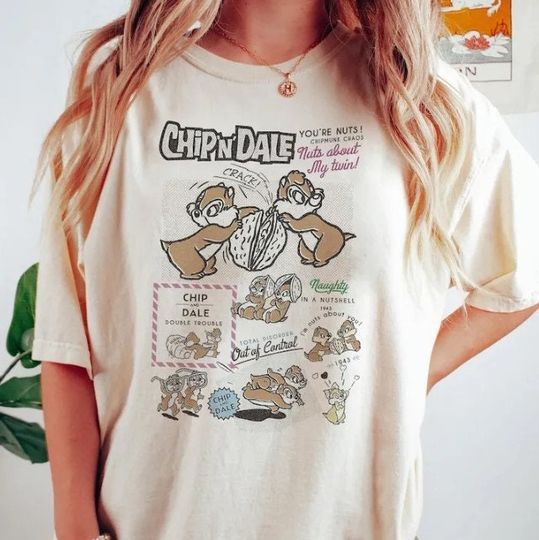 Vintage Disney Chip N Dale Shirt, Funny Chip and Dale Shirt