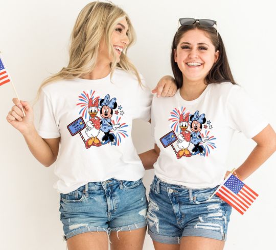 Minnie and Daisy 4TH Of July Shirt| Disney Shirts| Magic Kingdom Shirt