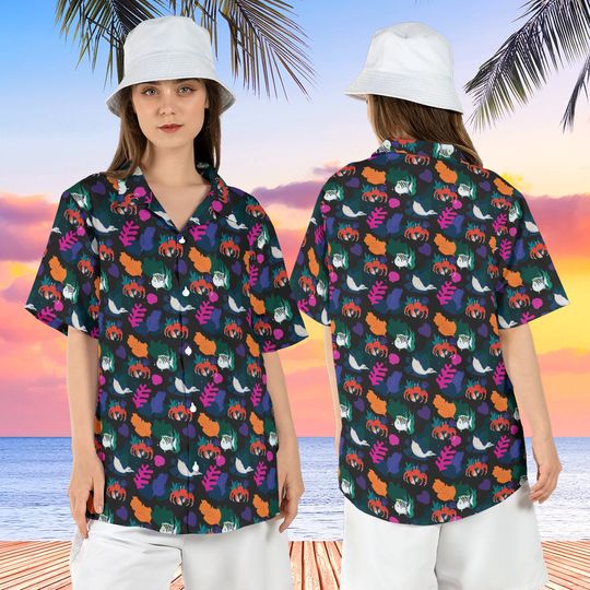 Under the Sea Little Mermaid Hawaiian Shirt, Disneyland Vacation Hawaii Shirt