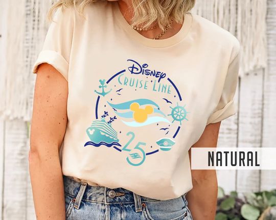 Disney Cruise Line 25th Anniversary Shirt, Mickey & Friends, Family Cruise Group Shirt