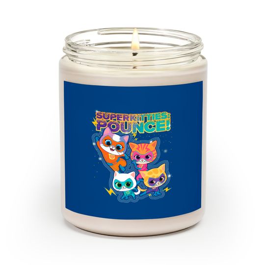 Disney Junior SuperKitties Squad Pounce Group Shot Scented Candles, Magic Kingdom WDW Scented Candles