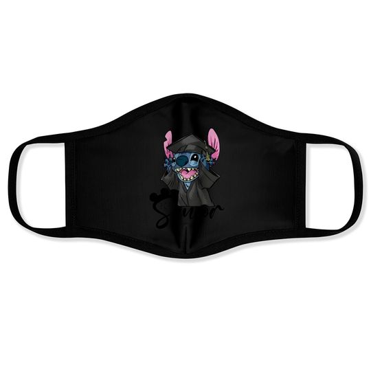Stitch Graduation Face Masks, Disney Graduation Gifts, Disney Graduation Trip Face Masks, Disney Graduate Face Masks
