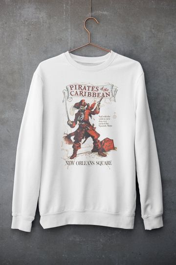 Discover Disney Sweatshirt | Pirates of the Caribbean | Original ride poster Sweatshirt