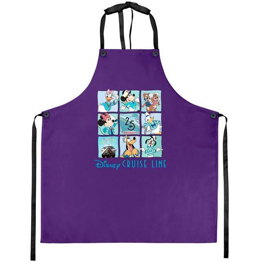 Disney Cruise line 25th anniversary Aprons, Silver anniversary at sea Aprons, Family cruise 2023 Aprons
