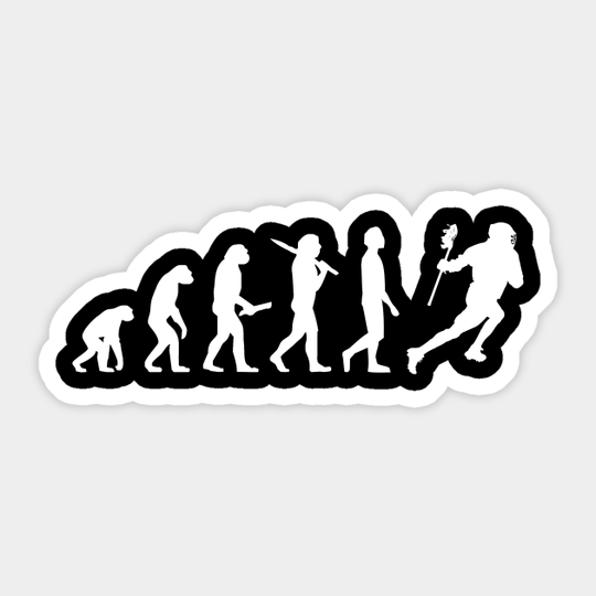 Funny Lacrosse Evolution Gift For Lacrosse Players - Lacrosse - Sticker