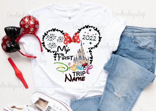 My 1st Disney Trip, Disney shirt, Minnie Mouse shirt, Mickey Disney shirt