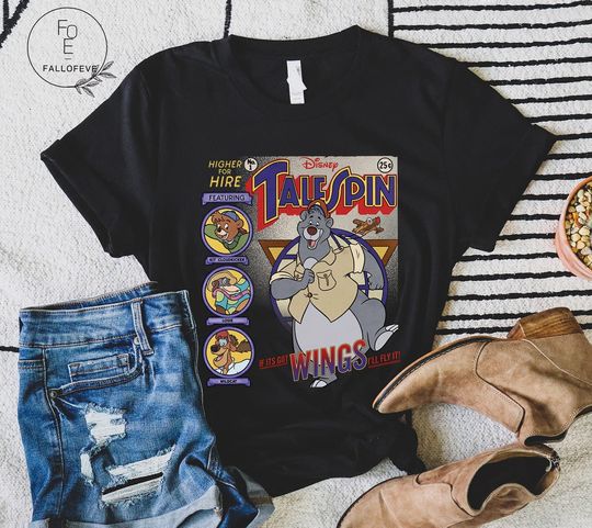 Disney TaleSpin If Its Got Wings I'll Fly shirt