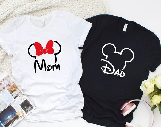 Disney Mom Dad Shirt, Disney Family Matching Shirt, Magical World, Gift For 2023 Family