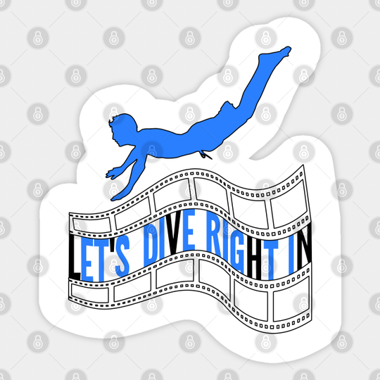 Let's Dive Right In Design - Youtube - Sticker