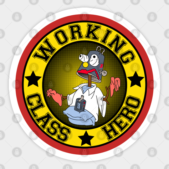 WORKING CLASS HERO - Homer Simpson - Sticker