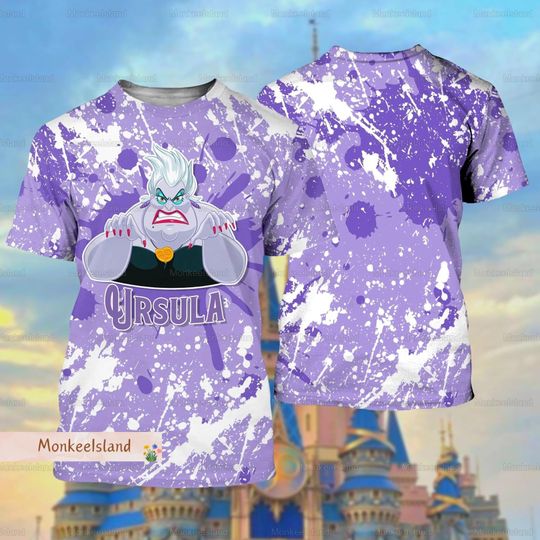 Disney Ursula Shirt, Mermaid Villain Octopus Tshirt