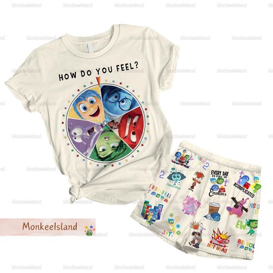 Inside Out 2 Shirt, Disney Inside Out Summer Shorts