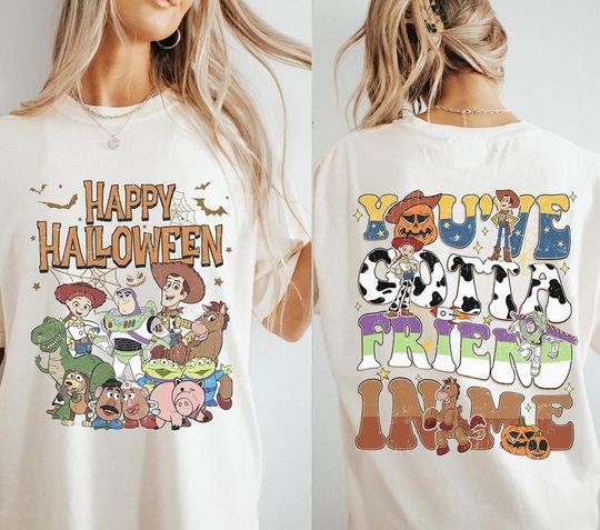 Disneyland Toy Story Skeleton Halloween Double Sided Shirt, Halloween Gifts