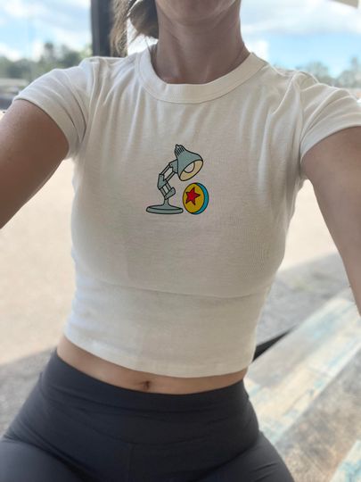 Pixar Lamp Baby Tee, Luxo Jr Disney Lamp Crop, Nemo Crop
