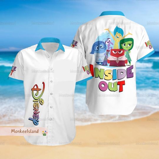 Disney Inside Out Hawaii Shirt, Inside Out 2 Characters Hawaiian Shirt