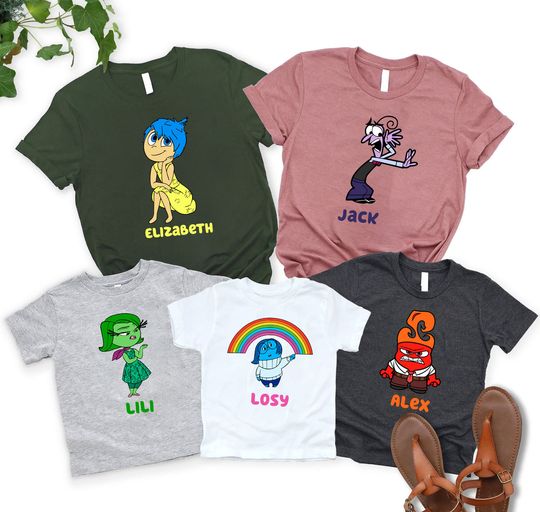 Inside Out - Disney Joy, Sadness, Disgust, Anger ,Fear, Mixed Feelings T-Shirt