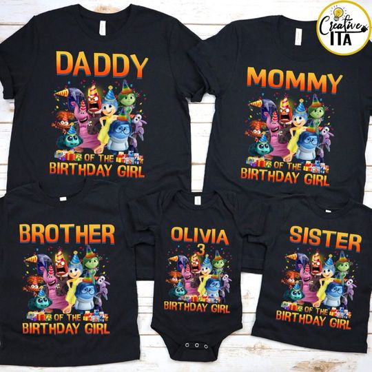 Personalized Disney Pixar Inside Out Birthday Shirt, WDW Disneyland Inside Out