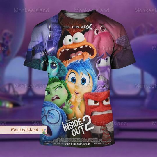 Inside Out 2 Shirt, Disney Inside Out Tshirt, Inside Out Movie Tee