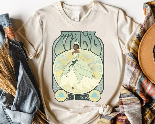 Disney The Princess & The Frog Tiana Seventies Shirt, Magic Kingdom T-shirt