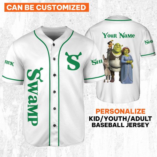 Personalize Shrek Swamp Awesome White, Disney Fiona Princess Gift