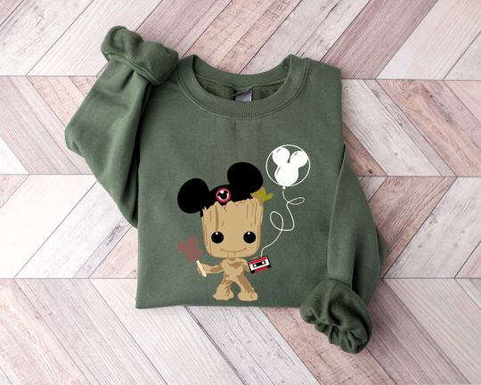 Groot Disney Shirt, Halloween Groot , Mickey Ears Sweatshirt