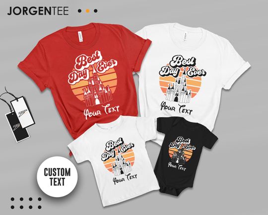 Custom Disney Castle Best Day Ever Shirt, Disney Vacation Shirt