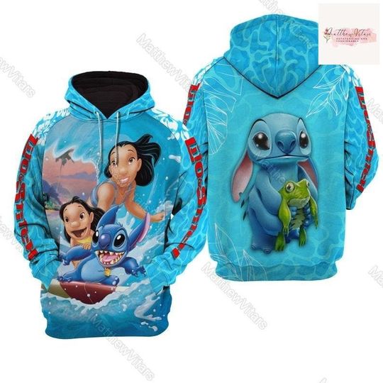 Stitch Hoodie, Lilo And Stitch Hoodie, Cartoon Movie Hoodie, Stitch Lover Gift, Disney Trip Hoodie