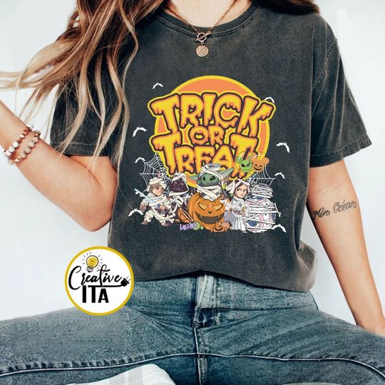 Star Wars Halloween Trick or Treat T-shirt, Disney Star Wars T-shirt