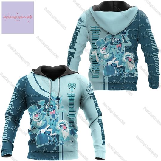 Haunted Mansion Hoodie, Haunted Mansion Shirt, Disney Halloween 3D Hoodie