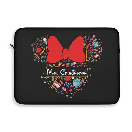 Peresonalized Teacher Laptop Sleeve, Disney Laptop Sleeve