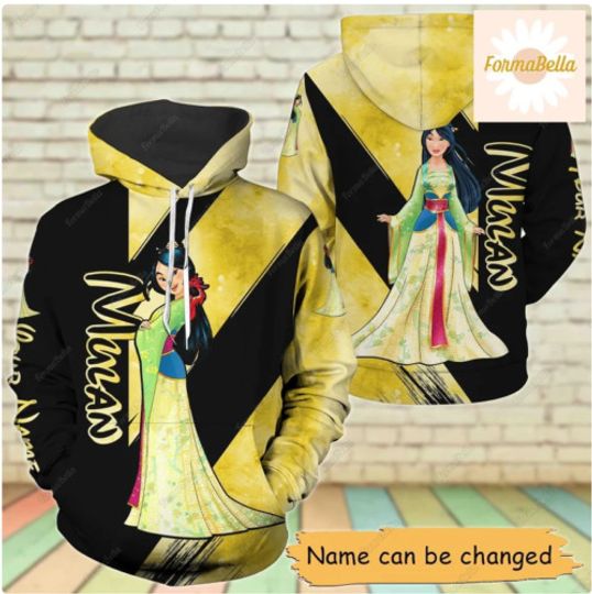 Disney Mulan 3D HOODIE There Mother Day Gift US Size Christmas Gift Halloween