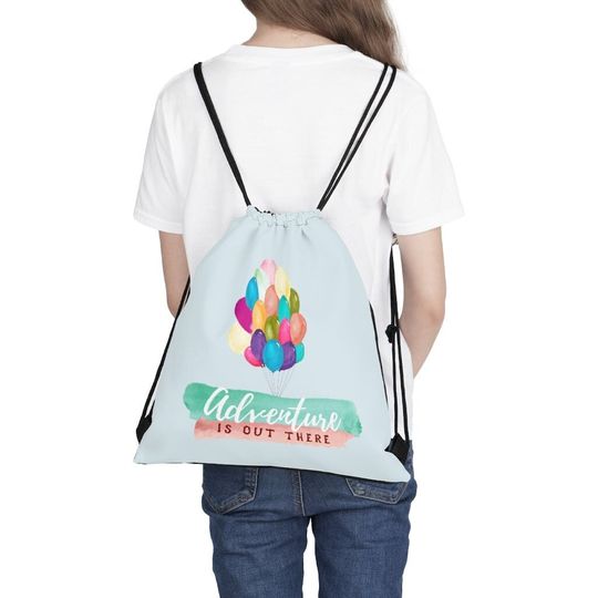 Disney UP Movie Drawstring Bag, Disney Accessory