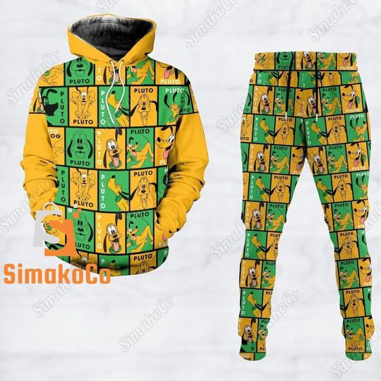 Disney Pluto Hoodie, Disney Pluto Joggers, Disney Hoodie, Pluto Hoodie