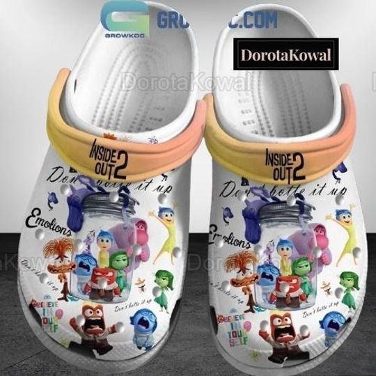Inside Out 2 Dont Give It Up Emotions Shoes, Inside Out 2 Shoes, Disney Inside Out Summer Shoes