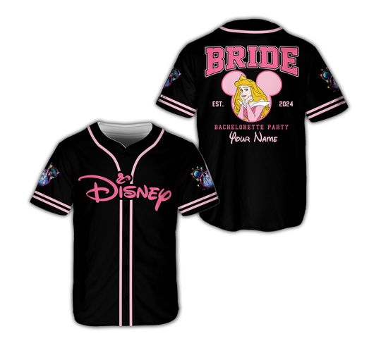 Custom Ddisneyland Baseball Jersey Ddisney Vacation Matching Shirt Personalized Ddisney Wedding Bride Shirt