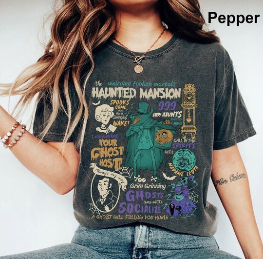 Retro Haunted Mansion Shirt, Disneyland Halloween T Shirt
